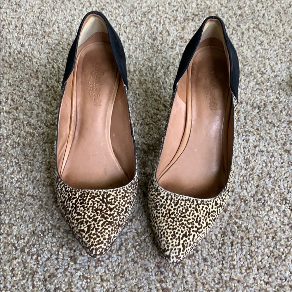 Madewell two piece pumpkin fine leopard
